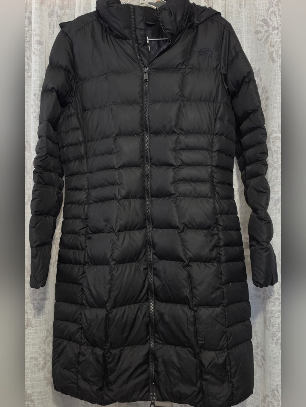 THE NORTH FACE Metropolis II Down Puffer Coat Hooded Black S